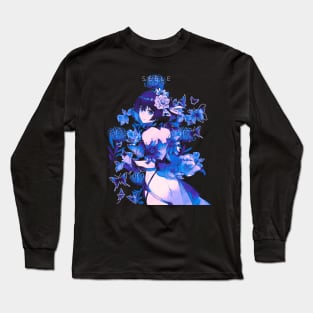 Blue Butterfly Seele Long Sleeve T-Shirt